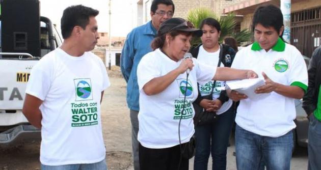 Walter Soto Campos candidato a la alcaldía de Nuevo Chimbote.