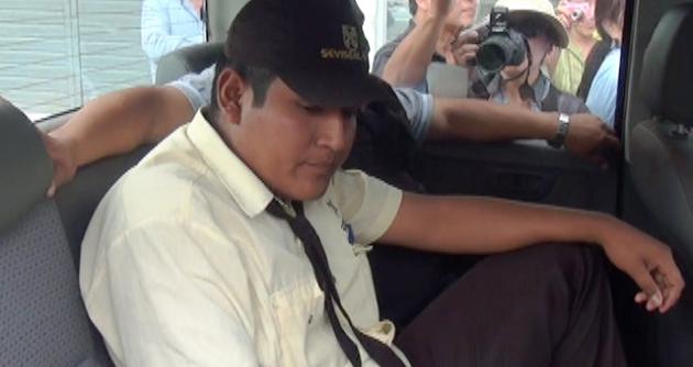 Kevin Yaguana Ramírez,vigilante de Caja Trujillo en Casma, es sospechoso de haber dado información a los ladrones que se llevaron S/. 475 mil.