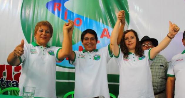 Walter Soto en la presentación oficial de candidatos de Río Santa Caudaloso.