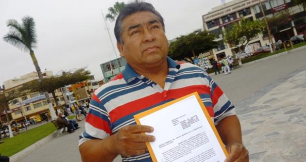 Wilmer Alcántara Huertas, promotor de vacancia de alcalde y regidores