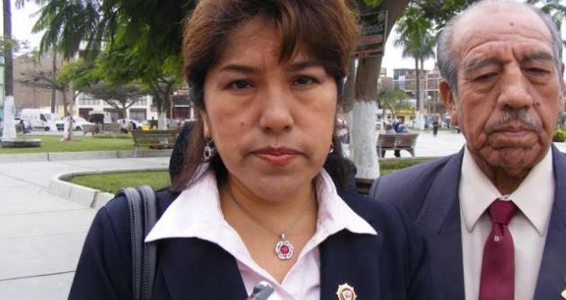 Gobernadora de Chimbote, Yolanda Cortez.