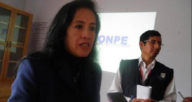 Zarela Trinidad, jefa de la Onpe-Huaraz.