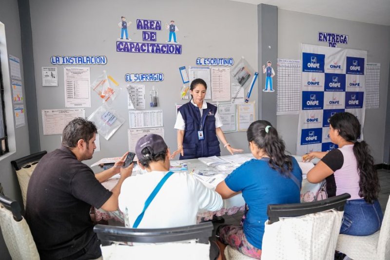 ODPE Huarmey convoca a los miembros de mesa a participar en jornadas de capacitación