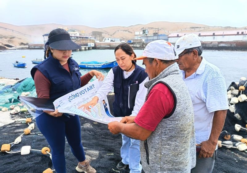ODPE Huarmey intensifica campañas de orientación electoral en distritos y centros poblados