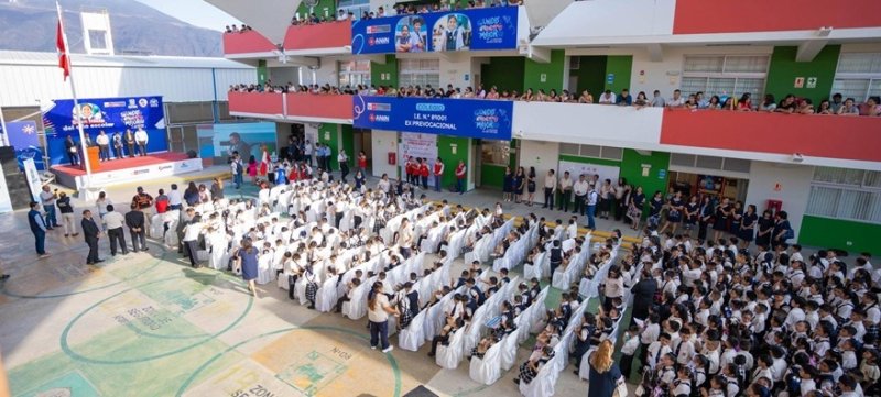 Inauguran nueva infraestructura del colegio exPrevocacional en inicio del año escolar en Chimbote