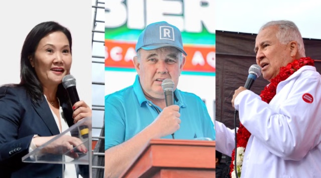 Fujimori, López Aliaga y López Chau lideran la intención de voto, pero más de 50% del electorado no decide, según Datum