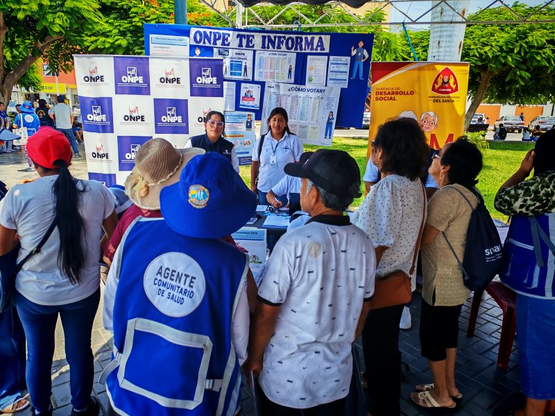 ODPE Santa intensifica campañas de orientación electoral en distritos y centros poblados