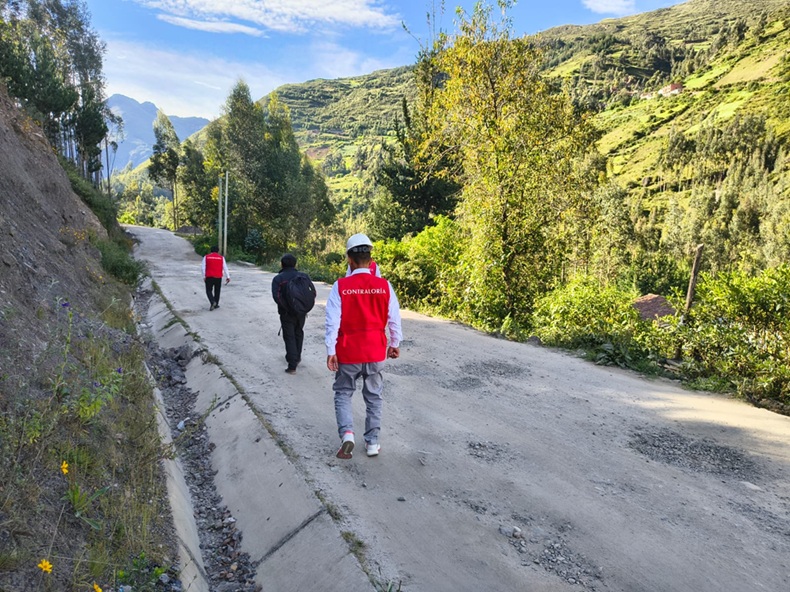 Áncash: Contraloría interviene en obra vial paralizada en Chavín de Huántar valorizada en S/ 12 millones