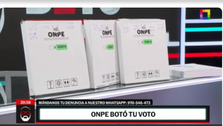 Periodista Beto Ortiz denuncia que cuatro cédulas escrutadas de Surco fueron encontradas en la basura