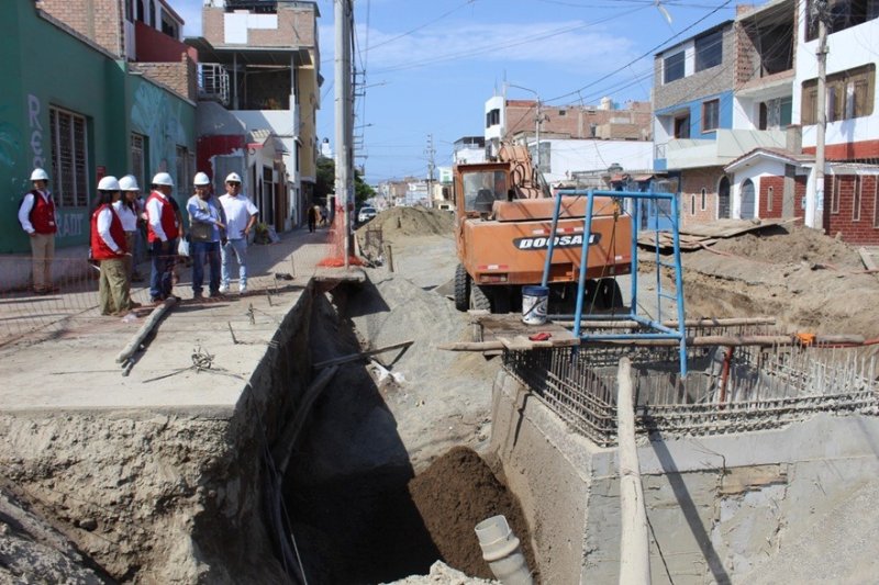 Chimbote: Contraloría advierte riesgos en obra de drenaje pluvial que debió estar culminada el 28 de marzo de este año