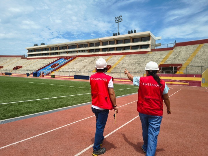 Contraloría alerta riesgos en obra recibida de mejoramiento del Estadio Centenario realizada por la MPS