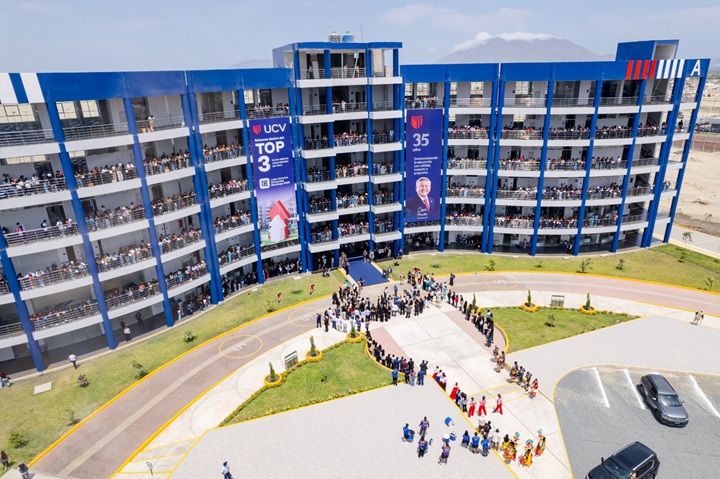 Universidad César Vallejo inaugura moderno edificio en su campus de la ciudad de Chimbote