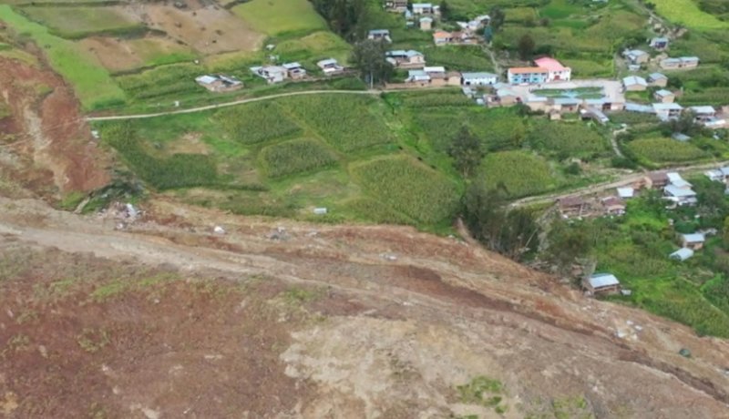 Áncash: continúa peligro para localidad de Sisco tras movimiento de tierra por lluvias