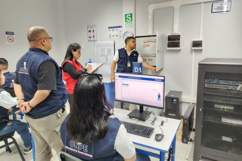 ODPE Huarmey realizó simulacro oficial del Sistema de Cómputo Electoral