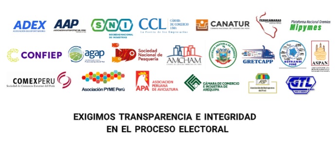 Gremios empresariales: “Exigimos transparencia e integridad en el proceso electoral”