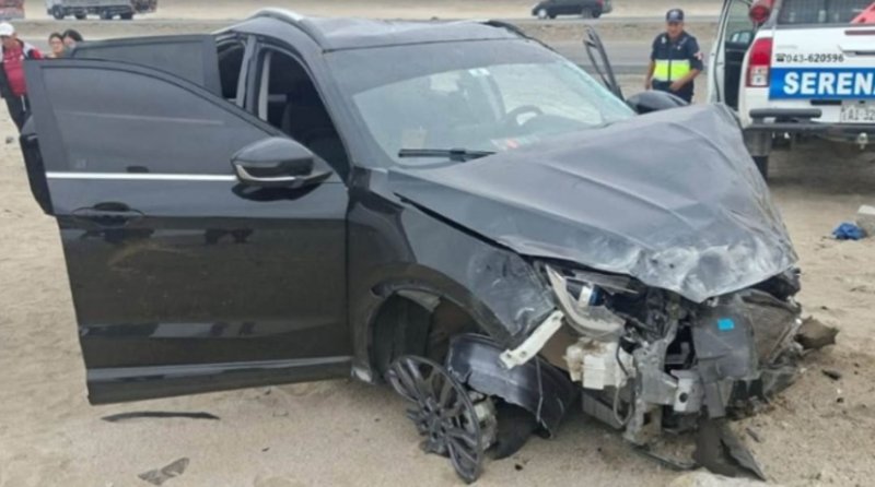 Casma: accidente en Panamericana Norte deja dos personas fallecidas y dos heridos