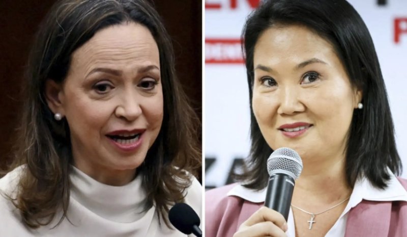 Keiko Fujimori sostuvo videollamada con lideresa venezolana María Corina Machado