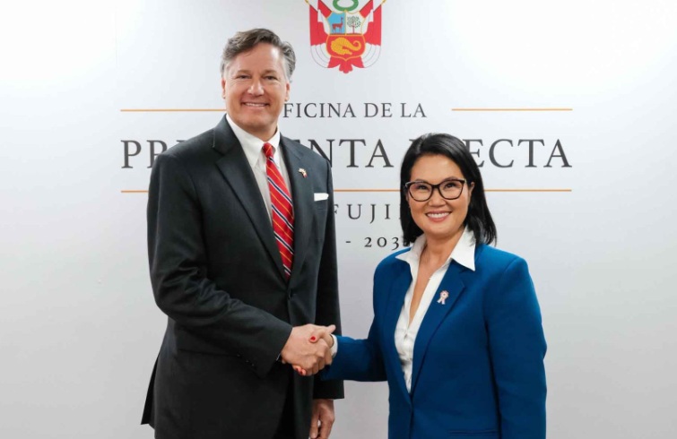 Presidenta electa Keiko Fujimori recibió a vicesecretario de Estado de EE.UU. para fortalecer relaciones
