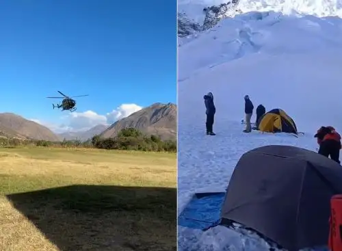 Áncash: personal especializado intensifican búsqueda de tres montañistas desaparecidos en el Huascarán