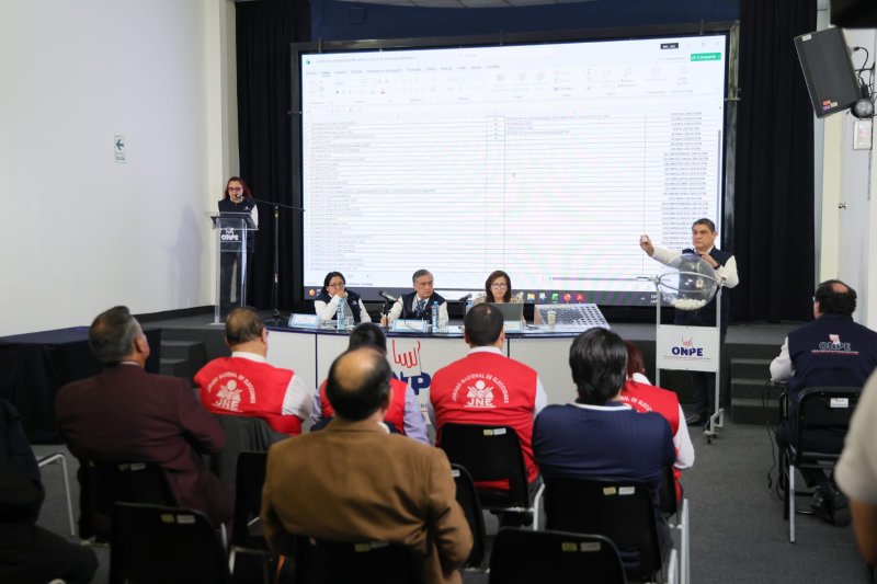ONPE sorteó ubicación de las organizaciones políticas en las cédulas de sufragio