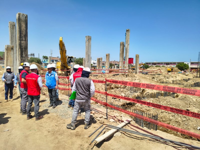 Contraloría supervisa cuatro obras emblemáticas en Chimbote