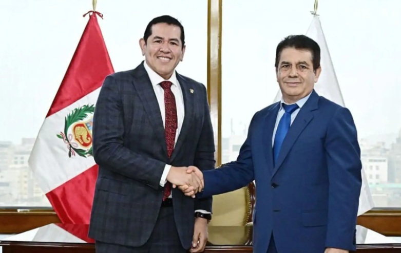 Diputado por Áncash, Carlos Domínguez y fiscal de la Nación, suman esfuerzos en lucha contra el crimen