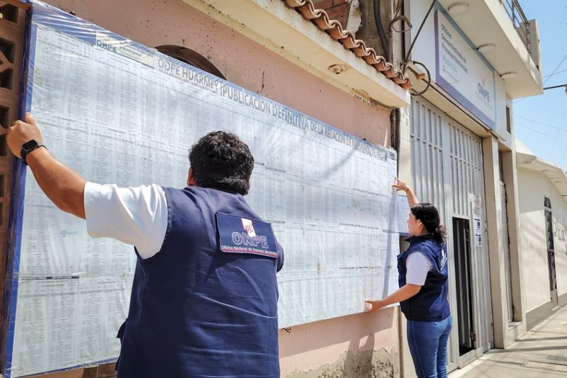 ODPE Huarmey publica lista definitiva de miembros de mesa para elecciones de octubre
