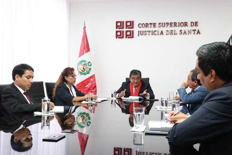 Presidente de Corte del Santa despachará una vez por semana en diversas sedes para verificar atención a usuarios