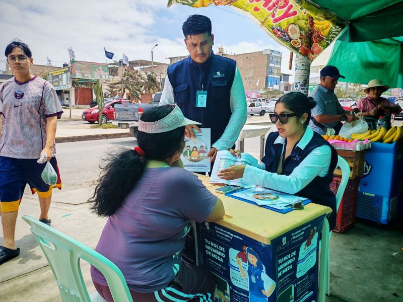 ODPE Santa despliega campañas de orientación electoral en distritos y centros poblados