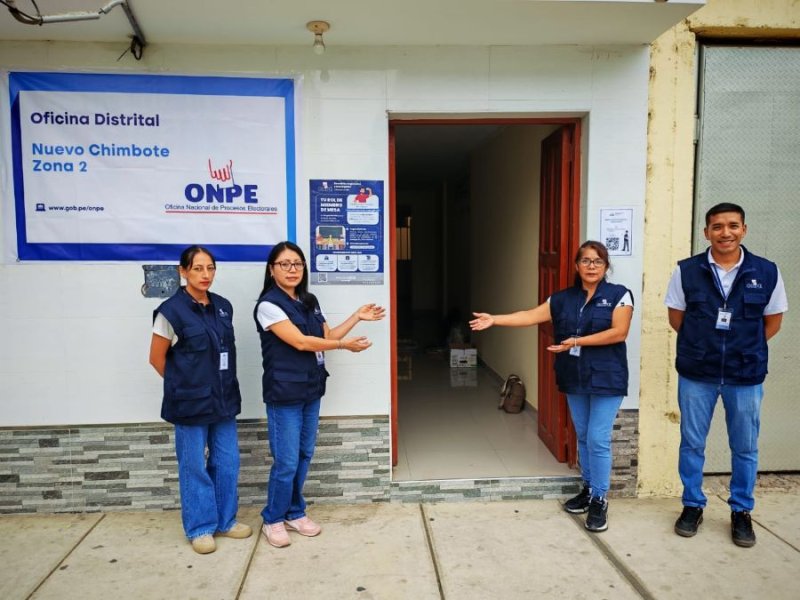 ODPE Santa instala 46 oficinas para acercar la atención electoral a distritos y centros poblados
