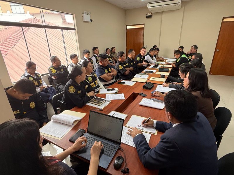 Corte del Santa fortalece coordinación con la PNP para agilizar casos de flagrancia