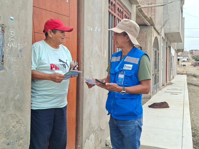 Sunass monitorea restricción de agua potable del 13 al 17 de octubre en Nuevo Chimbote
