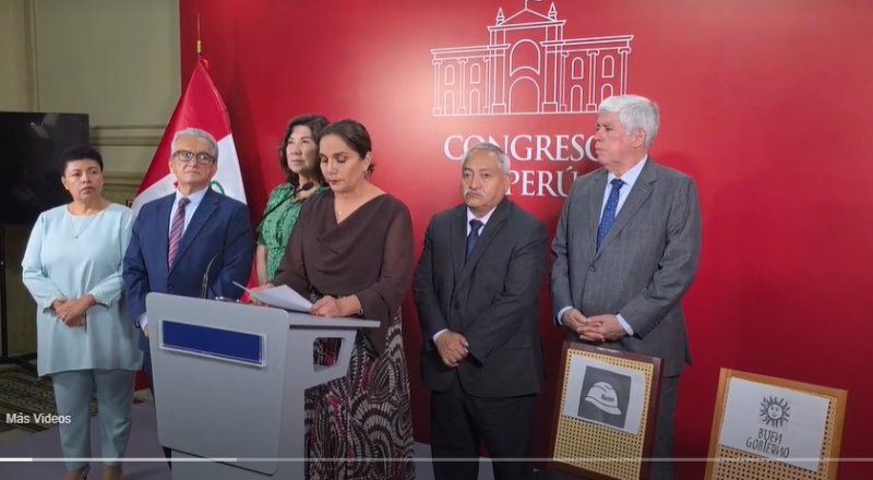 Senadora Patricia Juárez critica las "sillas vacías" de la oposición durante debate de facultades legislativas