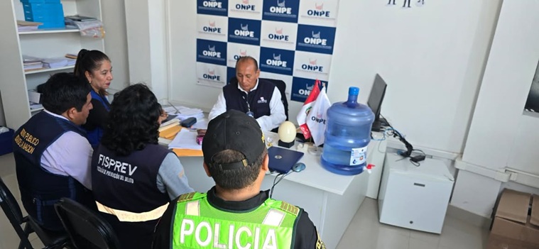 Fiscalía de Prevención del Delito verifica presunto hurto de material electoral destinado a la provincia de Pallasca