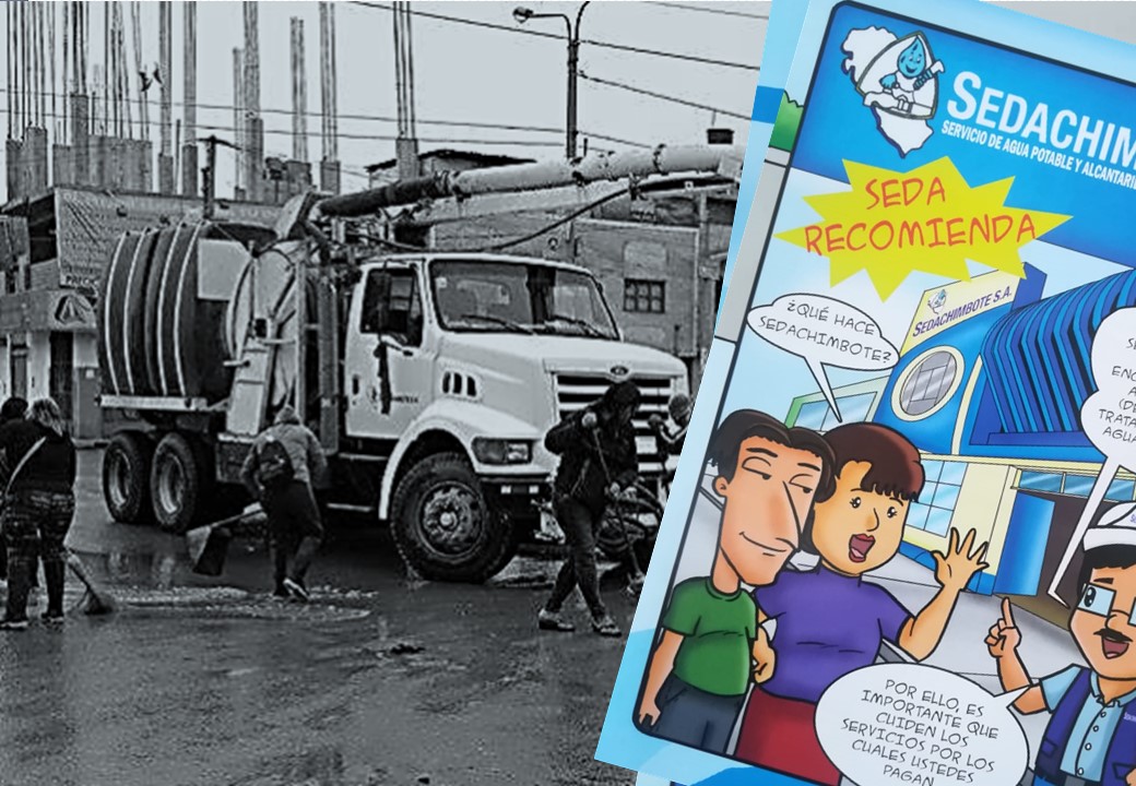 SedaChimbote recomienda no arrojar residuos sólidos a las alcantarillas para evitar atoros
