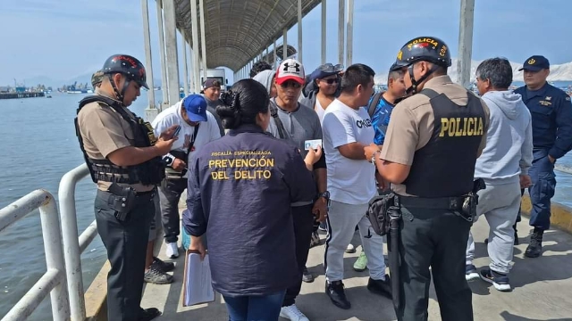 Fiscalía realiza operativo en muelle artesanal para evitar robos