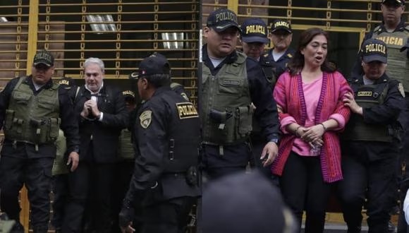  Sada Goray y Mauricio Fernandini son trasladados a carceleta del INPE para ser clasificados