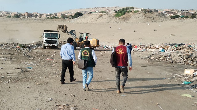 Decomisan más de media tonelada de residuos segregados en zona industrial en Chimbote