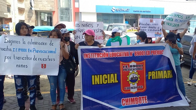Chimbote: alumnos de colegio Ex-Prevocacional no tienen dónde iniciar sus clases este 13 de marzo