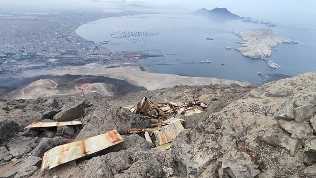 Chimbote: Cruz de la Paz en cerro de La Juventud se desploma por falta de mantenimiento