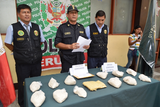 Cayeron tres sujetos con más de 10 kilos de PBC en Nuevo Chimbote