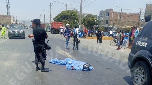 Motociclista colombiano pierde la vida en accidente de tránsito en Santa