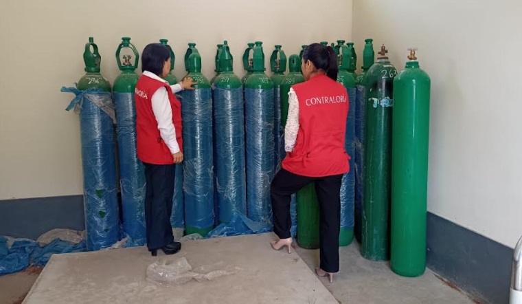 Pérdida de 84 balones de oxígeno medicinal ocasionó perjuicio por S/ 300 mil