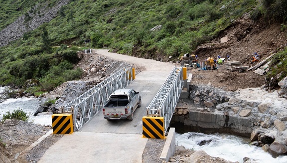 Se han instalado 29 puentes modulares en la región Áncash