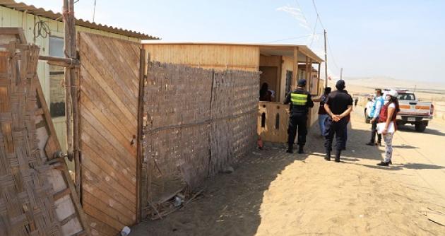 Retiran 20 ranchos deshabitados en “Villa El Salvador” en Nuevo Chimbote 