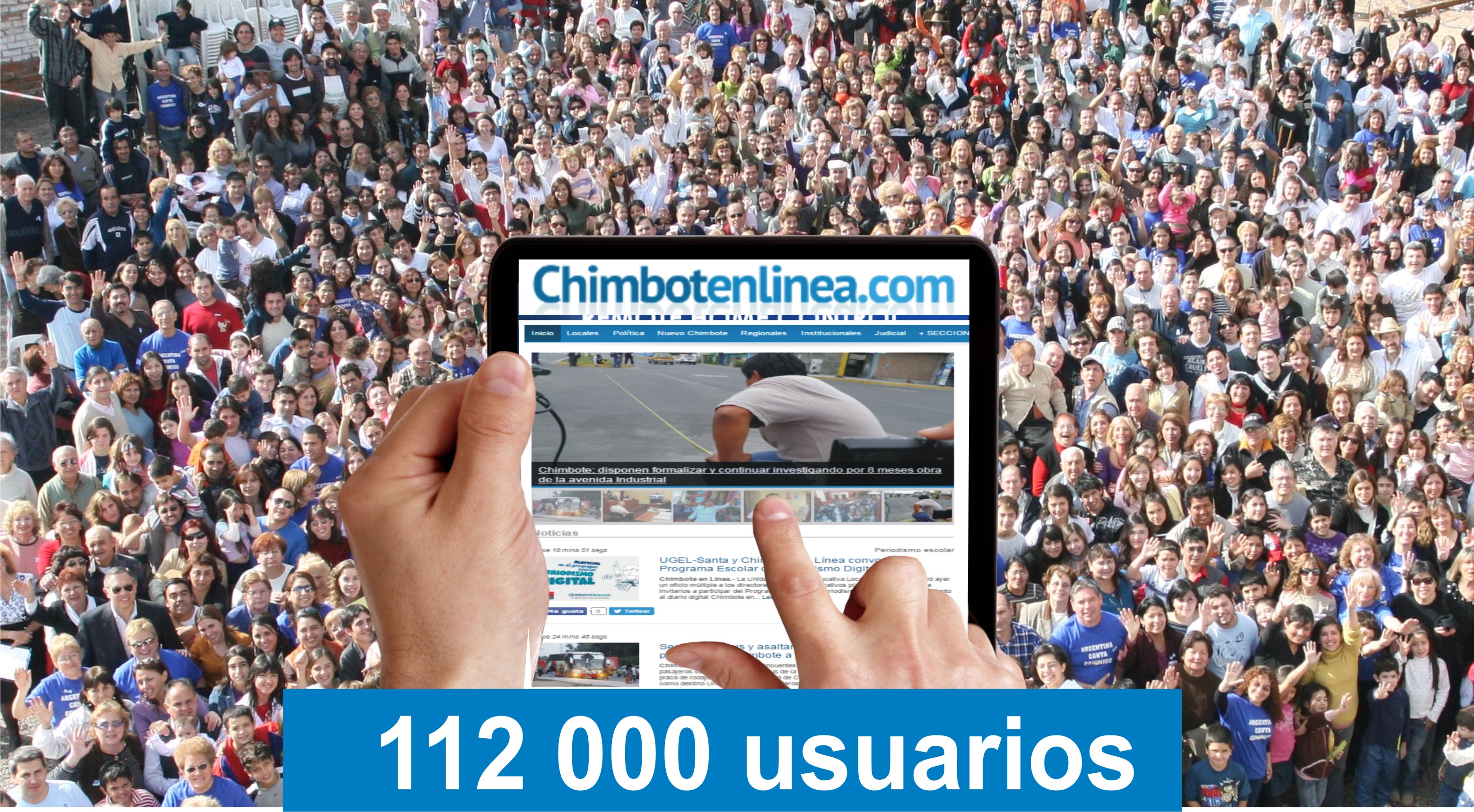 Impacto de Chimbote en Línea sube a 112 000 usuarios