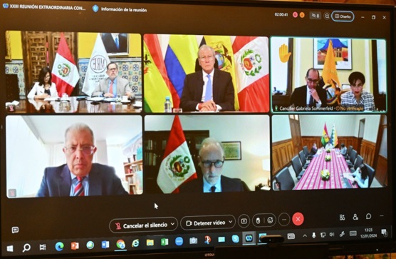 Cancilleres y ministros del Interior andinos se reunirán en Lima por situación en Ecuador