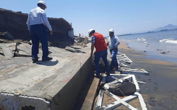 Chimbote: Contraloría advierte deterioro de estructuras recientemente ejecutadas en la avenida Costanera
