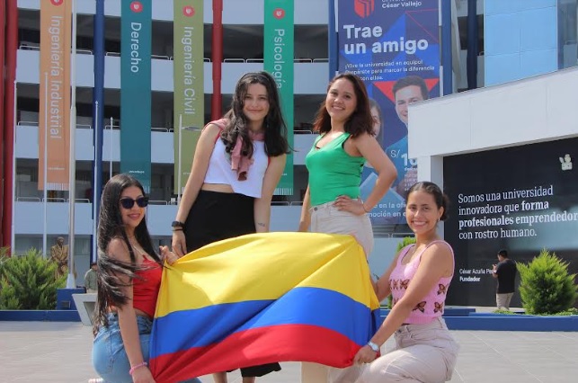 Cuatro jóvenes extranjeras cursarán estudios en la UCV Chimbote