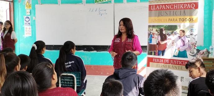 Continúan relanzamiento del programa de Justicia de Paz Escolar distrito judicial del Santa